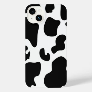 Black and White Cow print iPhone 14 Plus Case
