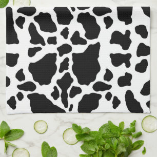 Black and White Cow Print Kitchen Towel