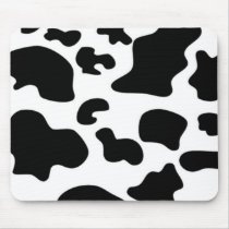 Black and White Cow print Mouse Pad