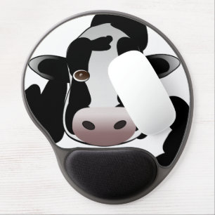 Black and White Cow Print Mouse Pad