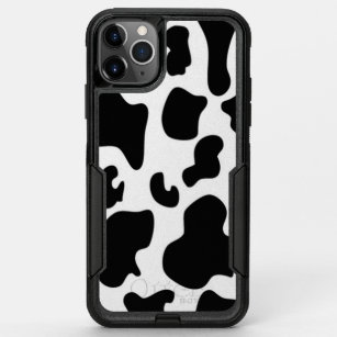 Black and White Cow print OtterBox Commuter iPhone 11 Pro Max Case