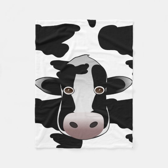 cow print fuzzy blanket