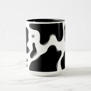 Black and White Cow Print Pattern Trendy Animal Mug