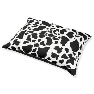 Black and White Cow Print Pet Bed