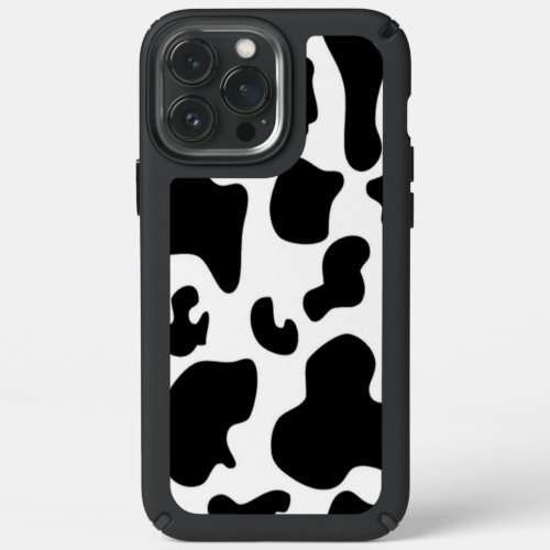 Black and White Cow print Speck iPhone 13 Pro Max Case