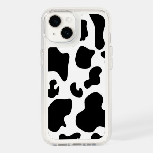 Black and White Cow print Speck iPhone 14 Case