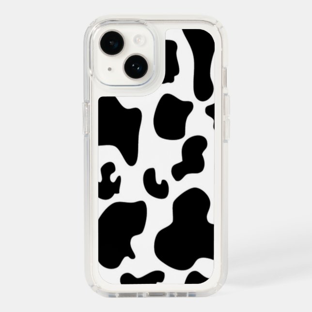 Black and White Cow print Speck iPhone Case (Front)