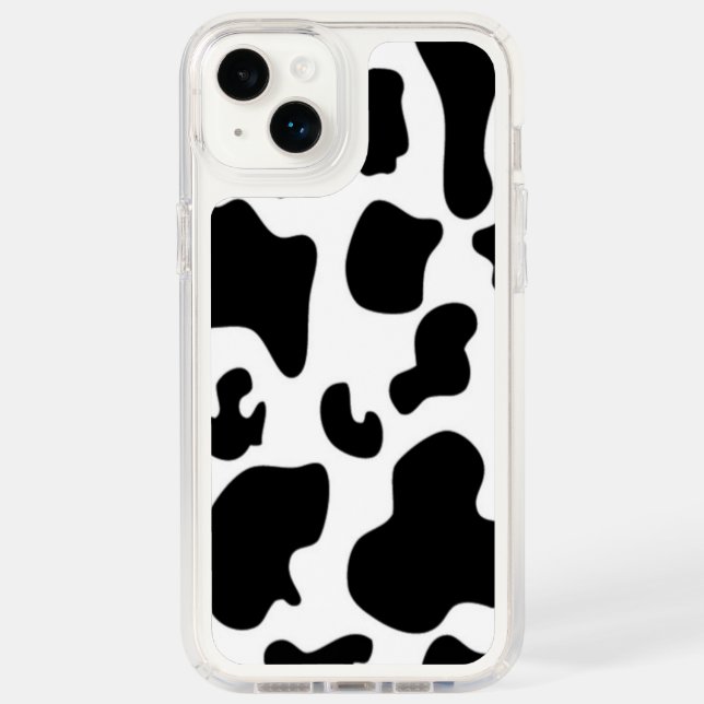 Black and White Cow print Speck iPhone Case (Front)