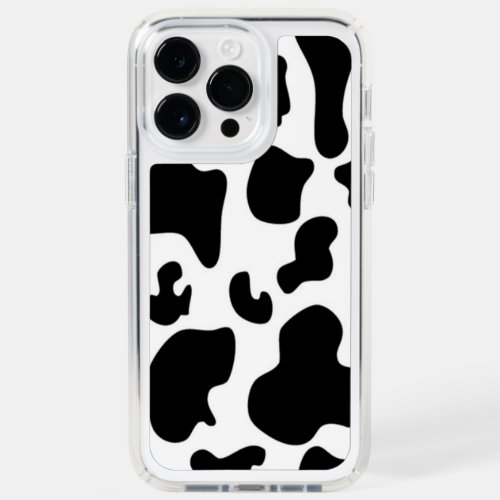 Black and White Cow print Speck iPhone 14 Pro Max Case