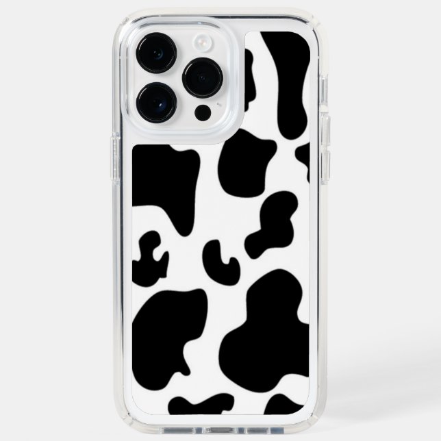 Black and White Cow print Speck iPhone Case (Front)