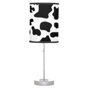 Black and White Cow print Table Lamp