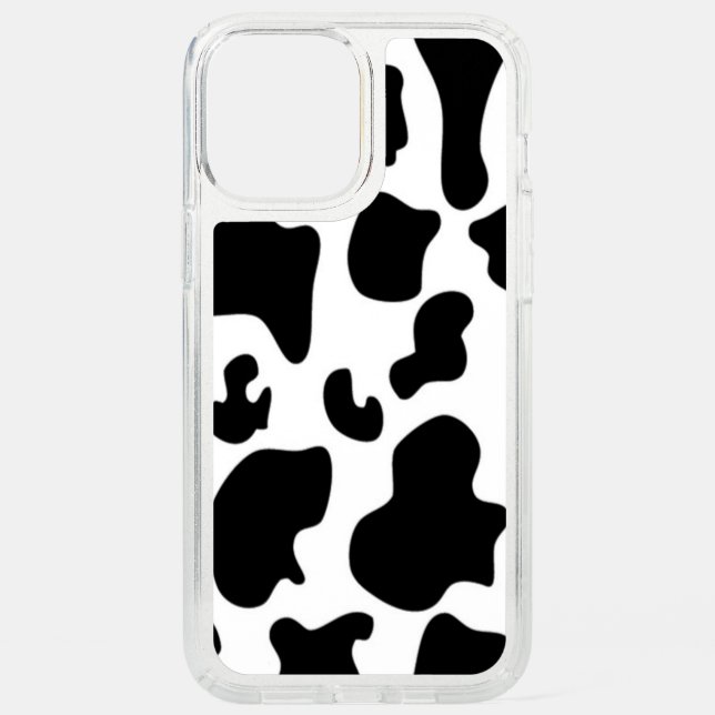 Black and White Cow Speck iPhone 12 Pro Max Case (Front)