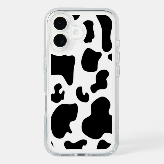 Black and White Cow Speck iPhone Case (Front)