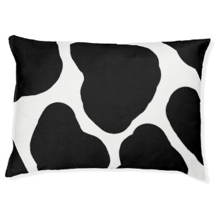 Black and White Cow Spots Southwestern Print Pet Bed