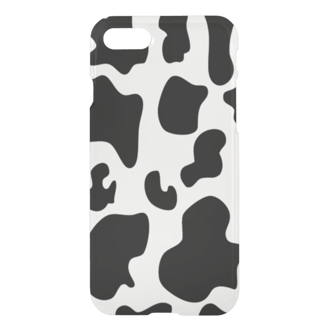 Black and White Cow Uncommon iPhone Case (Back)