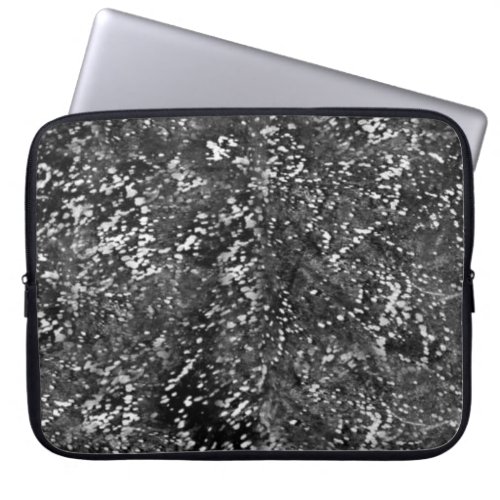 Black and White Cowhide Country Western Laptop Sleeve