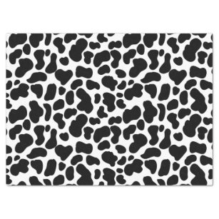  60 Sheets 20 x 20 Inch Cow Print Tissue Paper Black