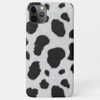 Black and white Cowhide skin pattern iPhone 11 Pro Max Case