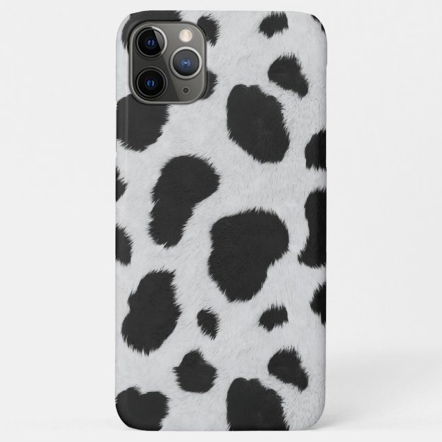 Black and white Cowhide skin pattern Case-Mate iPhone Case (Back)