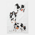Black And White Cows Kitchen Towel at Zazzle