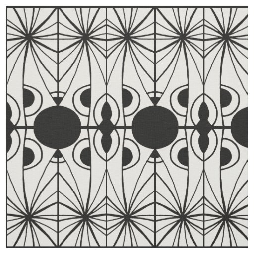 Black and White Creative Pattern Fabric