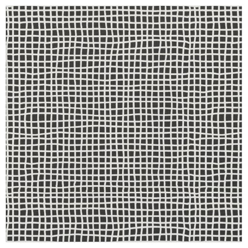 Black and White Criss Cross Lines Fabric