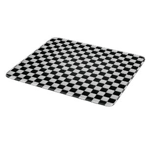 Black and White Crocodile Skin Print Chess Cutting Board