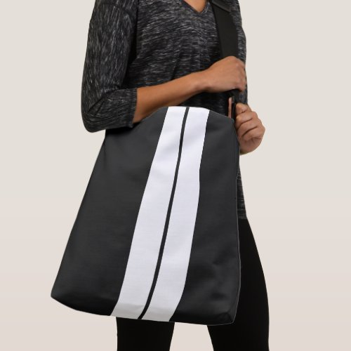 black and white crossbody bag