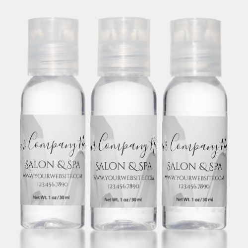 Black and White Crystals Salon or Spa Hand Sanitizer