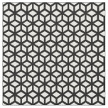 Black And White Cube Pattern Fabric