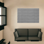 Black And White Cube Pattern Rug