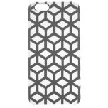 Black And White Cube Pattern Clear iPhone 6 Plus Case