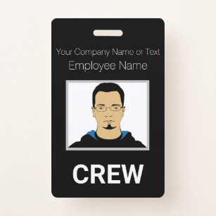 Crew ID Badges | Zazzle