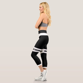 Black and White customazable High waisted leggings