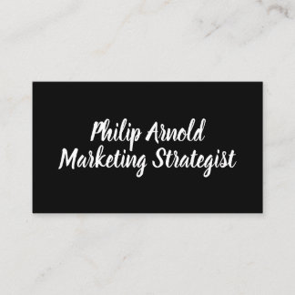 Black And White Customizable Business Card