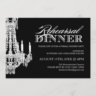 Black and White Customizable Party Invitations