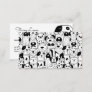 Black And White Cute Dogs Pet Sitter | Dog Walker  Business Card