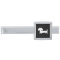 Black and white Dachshund Tie Bar