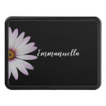 Black And White Daisy Personalized Hitch Cover at Zazzle