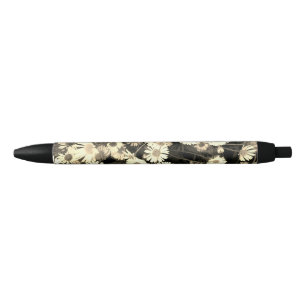 Black and white daisy photograph pen