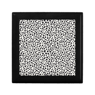 Black and White Dalmatian Dog Abstract Pattern Gift Box