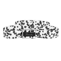 Black and White Dalmatian Spots Belt