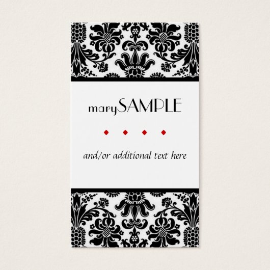 Black and White Damask (Front)