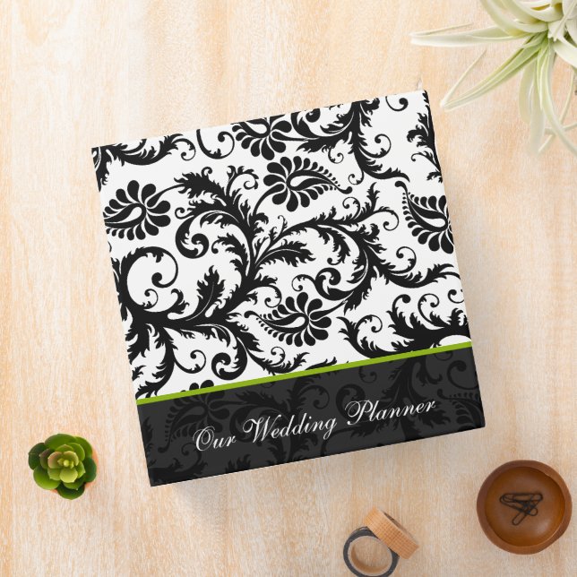 Black and White Damask Binder (In Situ)