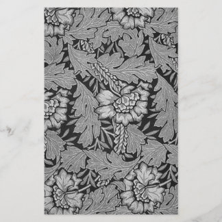 Black and White Damask Craft Paper