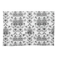 Black and White Damask Kitchen Towels