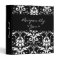 Black and White Damask Recipe Cook Book Binder