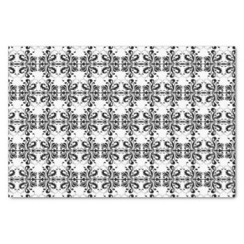 Black And White Damask Tissue Paper by 85leobar85 at Zazzle