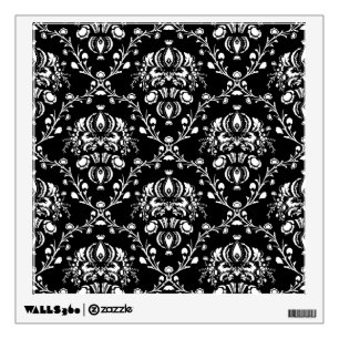 Black and White Damask Wall Sticker