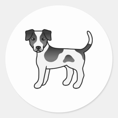 Black And White Danish_Swedish Farmdog Cute Dog Classic Round Sticker